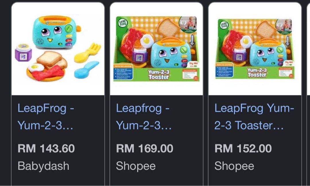 Leapfrog yum23 toaster, Hobbies & Toys, Toys & Games on Carousell