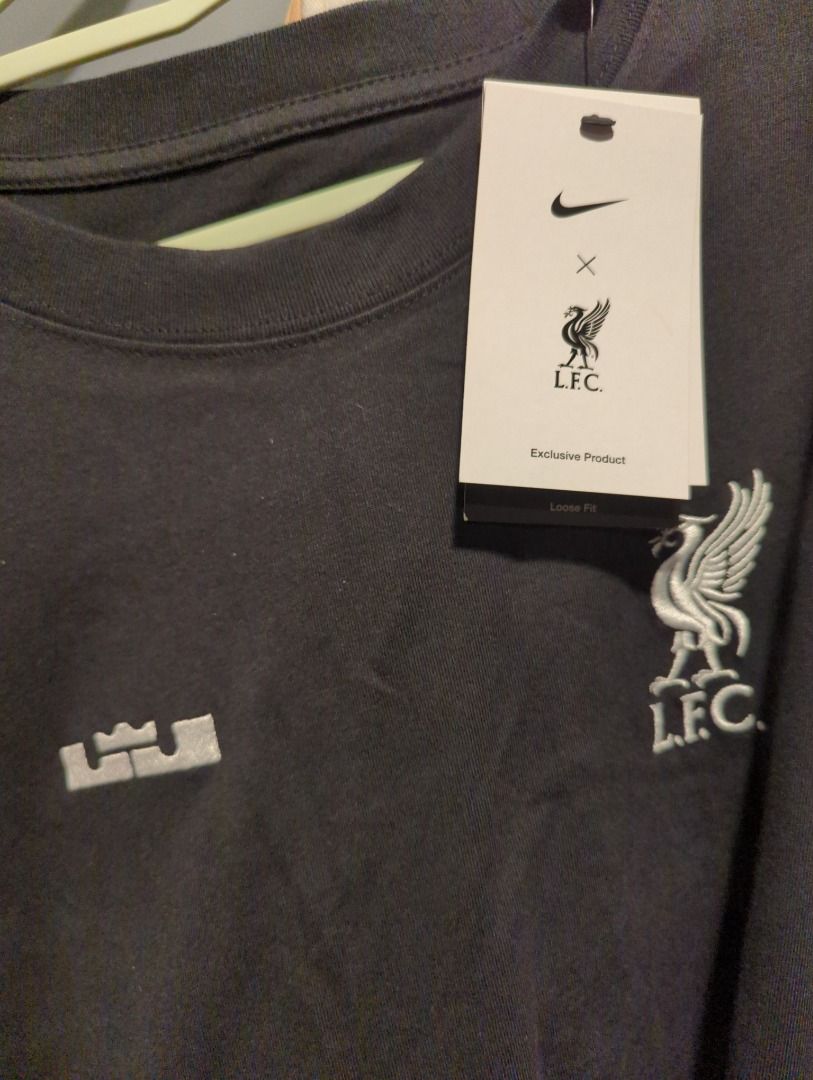 Nike Lebron James x Liverpool Max90 Long Sleeve Lifestyle Tee - Black -  Soccer Master