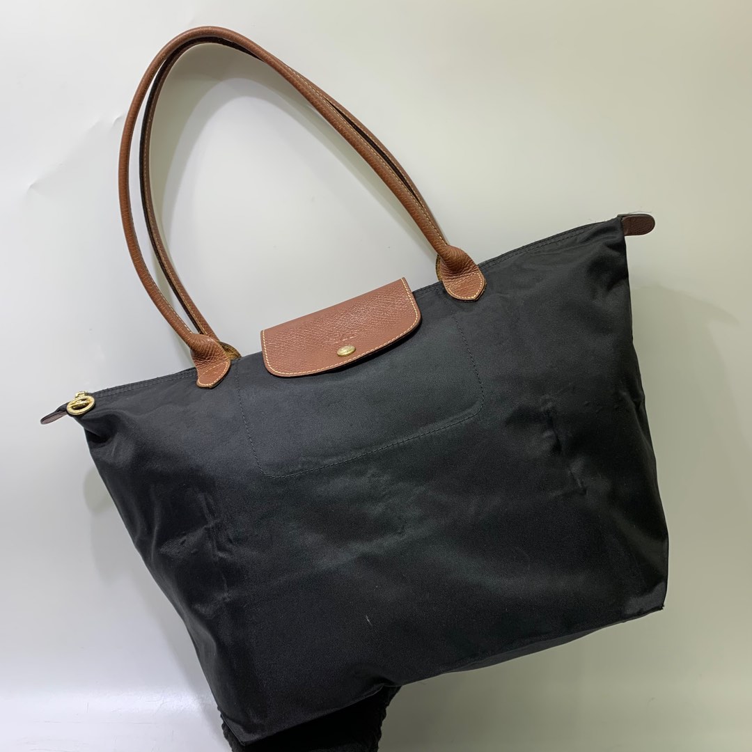 Longchamp black nylon bag sale