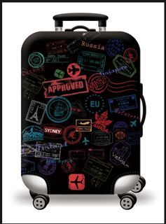 Luggage Bag Cover Travel Stamp