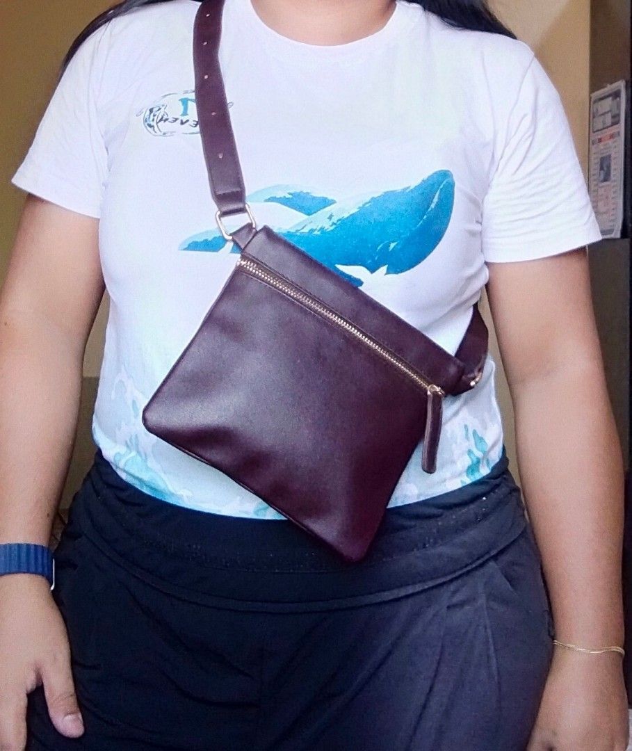 LULU DHARMA VEGAN LEATHER CHEST BELT BAG UNISEX Men s Fashion