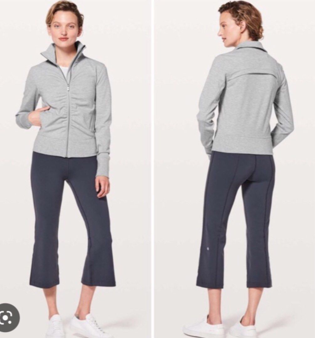 Lululemon Gather Up Jacket in grey color Women s Fashion Activewear on Carousell
