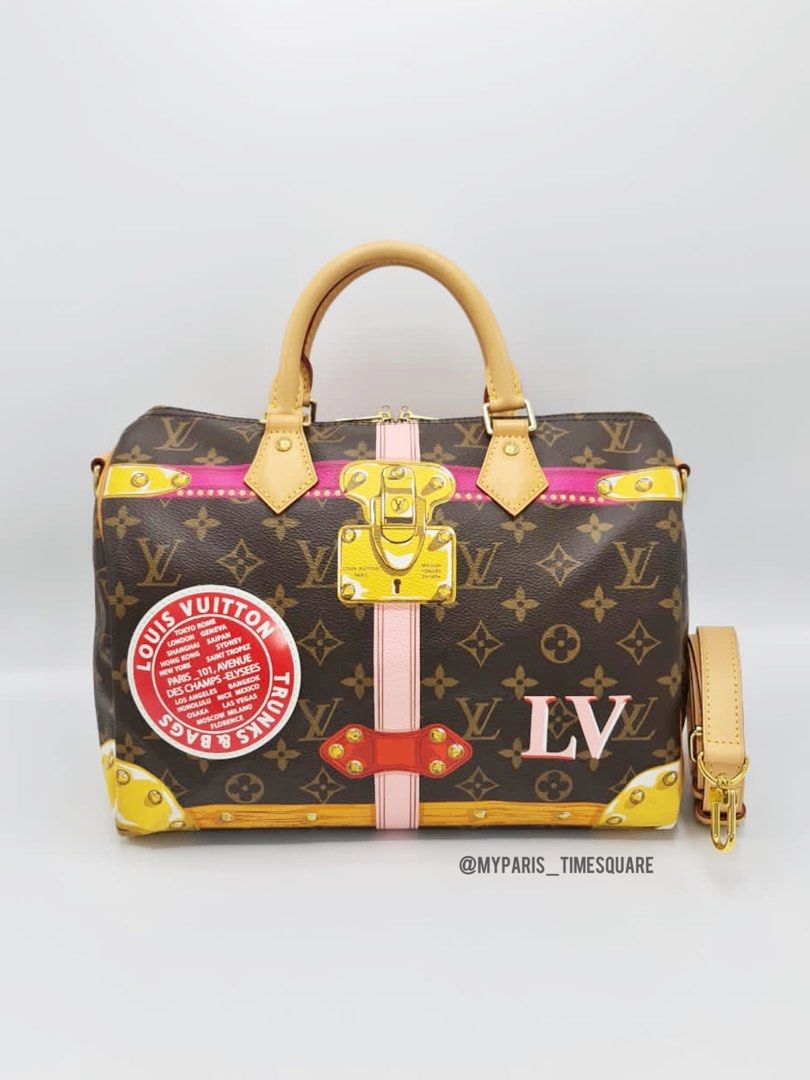 Louis Vuitton Speedy Bandouliere Bag Limited Edition Summer Trunks