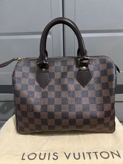 N41374 Speedy Bandoulière 25 Damier Azur, Luxury, Bags & Wallets on  Carousell