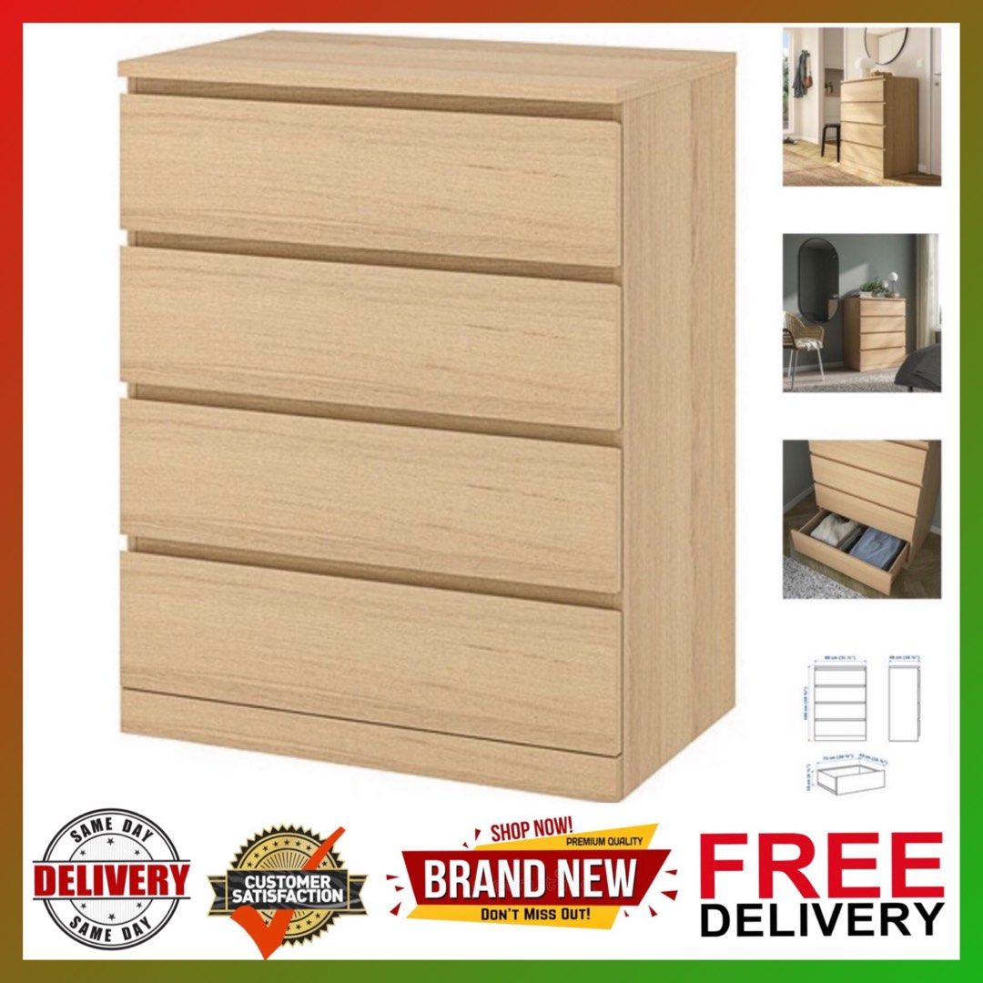 Ikea brimnes drawers shop oak