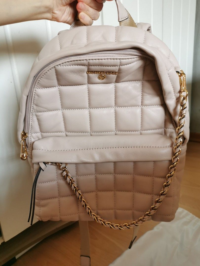 Michael kors quilted leather backpack top