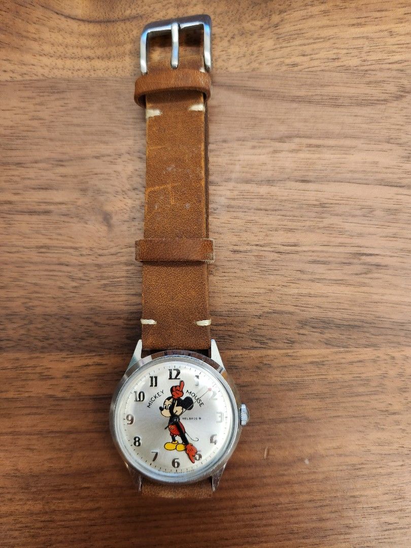 Helbros mickey mouse watch cheap