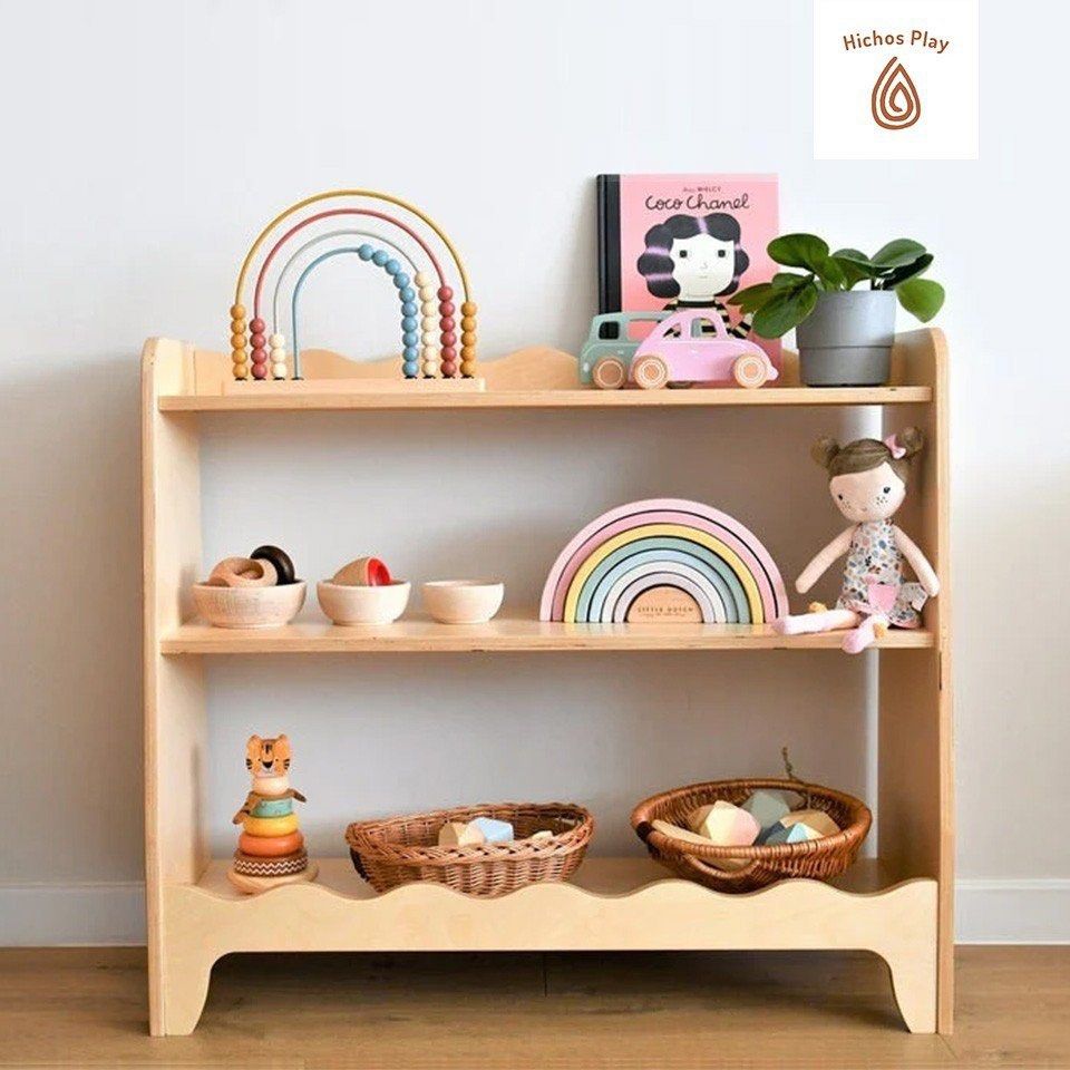 Montessori Children Bookshelf/ Montessori Shelf, Furniture & Home