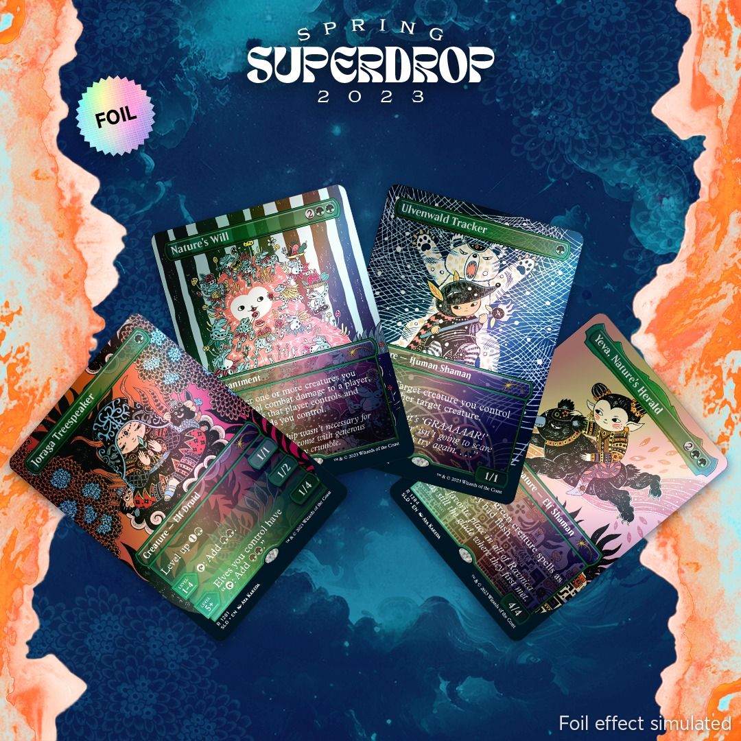 Mtg Secret Lair ~ Spring Superdrop 2023 ~Nature Is Adorable Foil