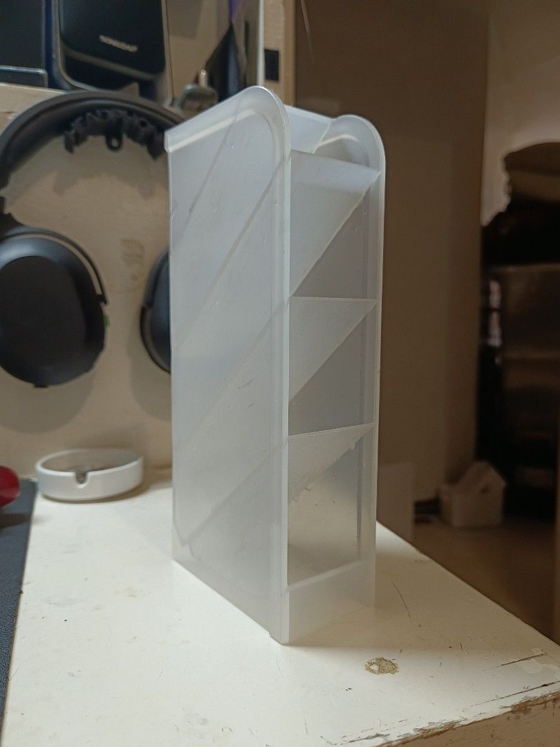 MUJI Style Pen Holder/Container (Category: Office Furniture & Fixtures) located in Makati City. Submitted by wildfish.637da4 (Listing ID 1228294929, Image 1). Description: Has some pen marks due to use, otherwise functioning perfectly RFS: Decluttering, no longer need and don't want to throw away LOCATION: Salcedo Village, Makati City.