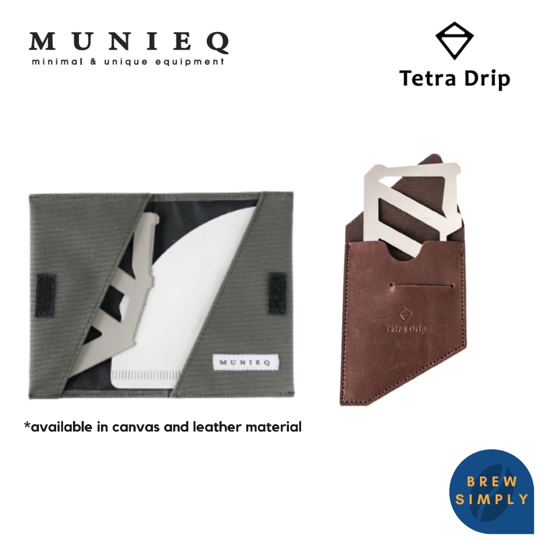 Tetra Portable Coffee Drip, Stores Flat, Plastic, 1.5 Cups, Grey, by Munieq