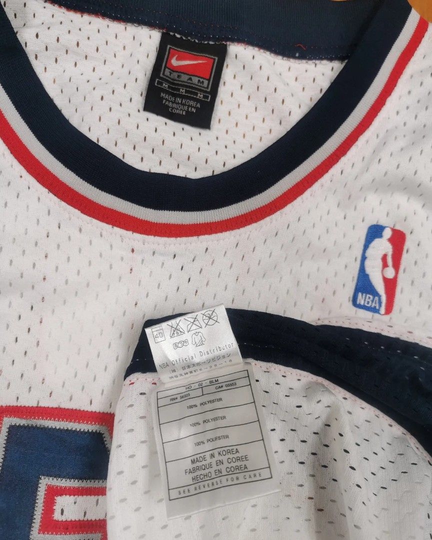 2001 Jason Kidd New Jersey Nets Nike Swingman NBA Jersey Size