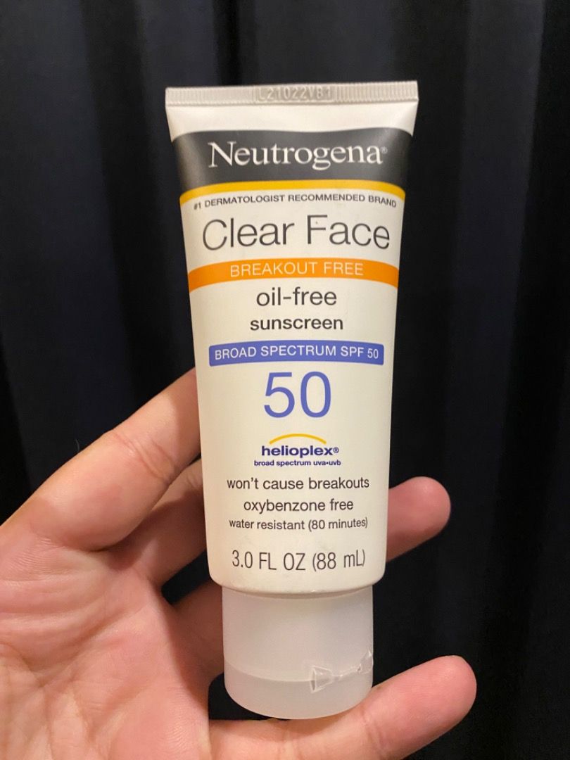 Neutrogena Clear Face Oil Free Sunscreen SPF50, Beauty & Personal Care