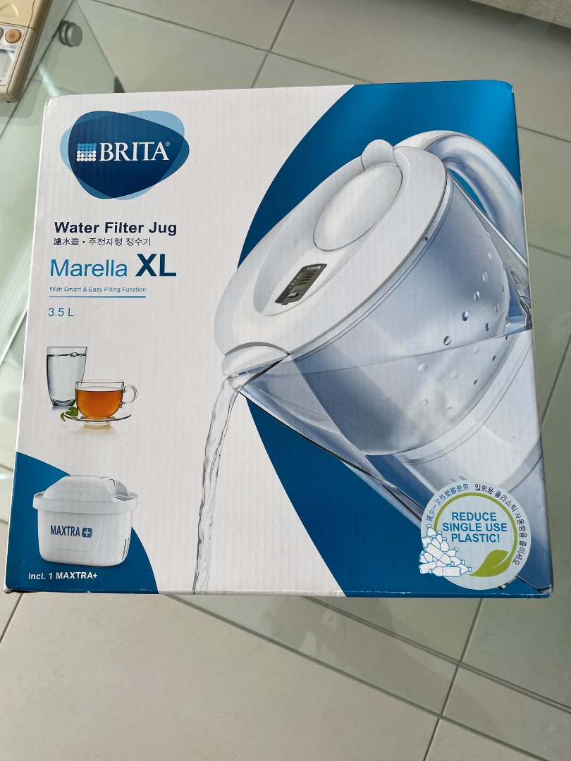 New BRITA Marella Water Filter Jug With 1 MAXTRA Cartridge Smart & Easy  Filling!
