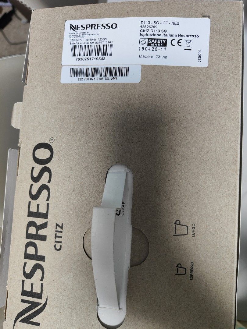 New Nespresso CitiZ D113 limited edition, TV & Home Appliances, Kitchen ...