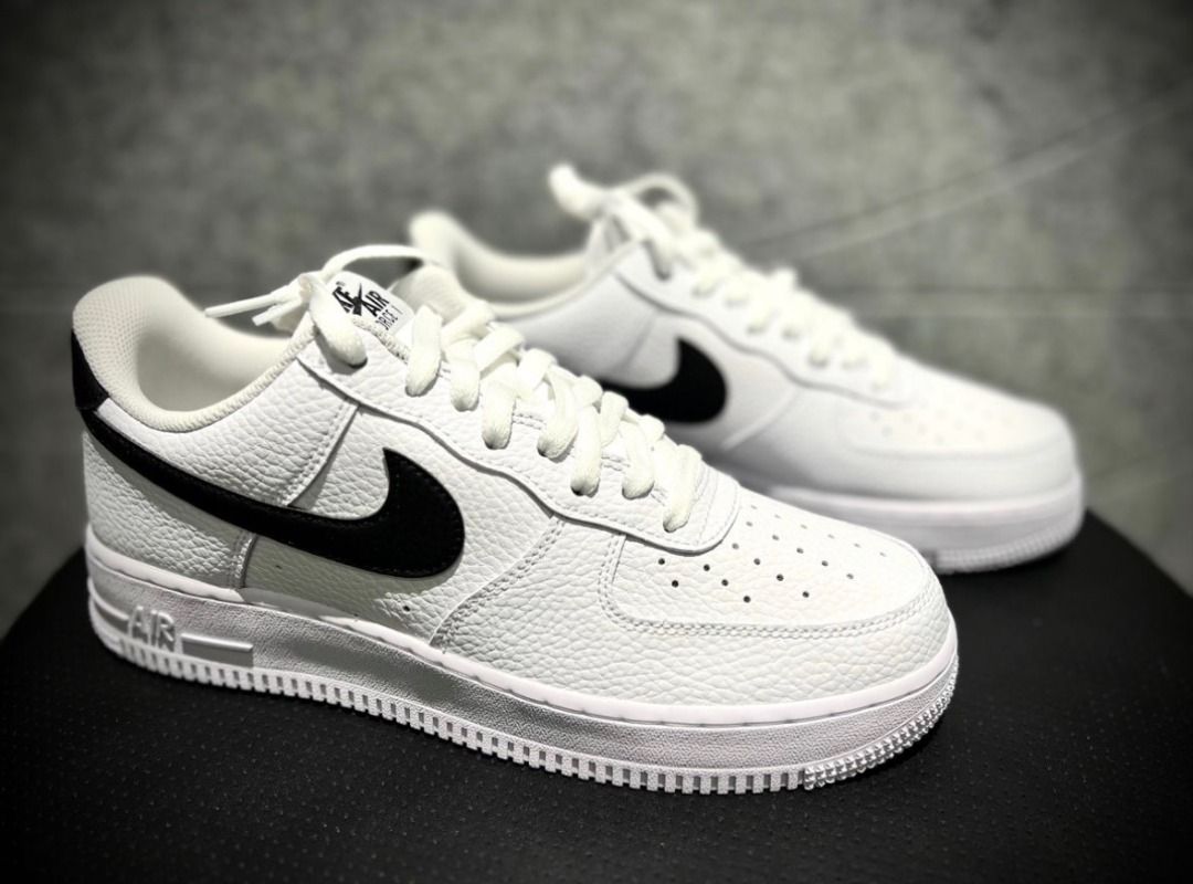 Nike Air Force 1 07 男鞋黑勾AF1 白色運動休閒鞋CT2302-100, 預購在