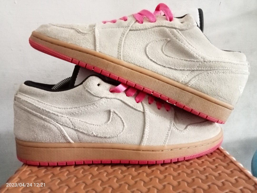 jordan 1 white gum hyper pink