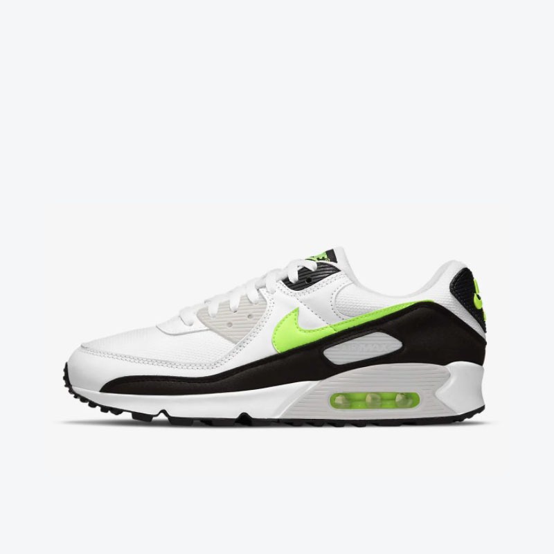 White and lime shop green air max