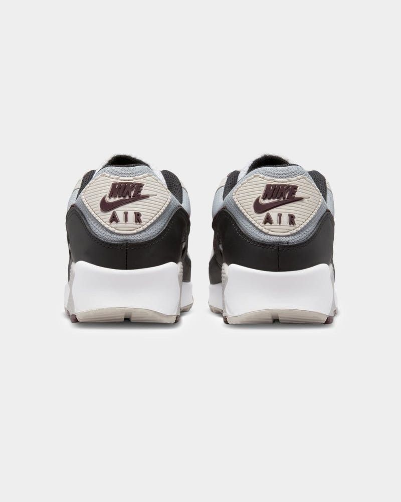 grey and burgundy air max