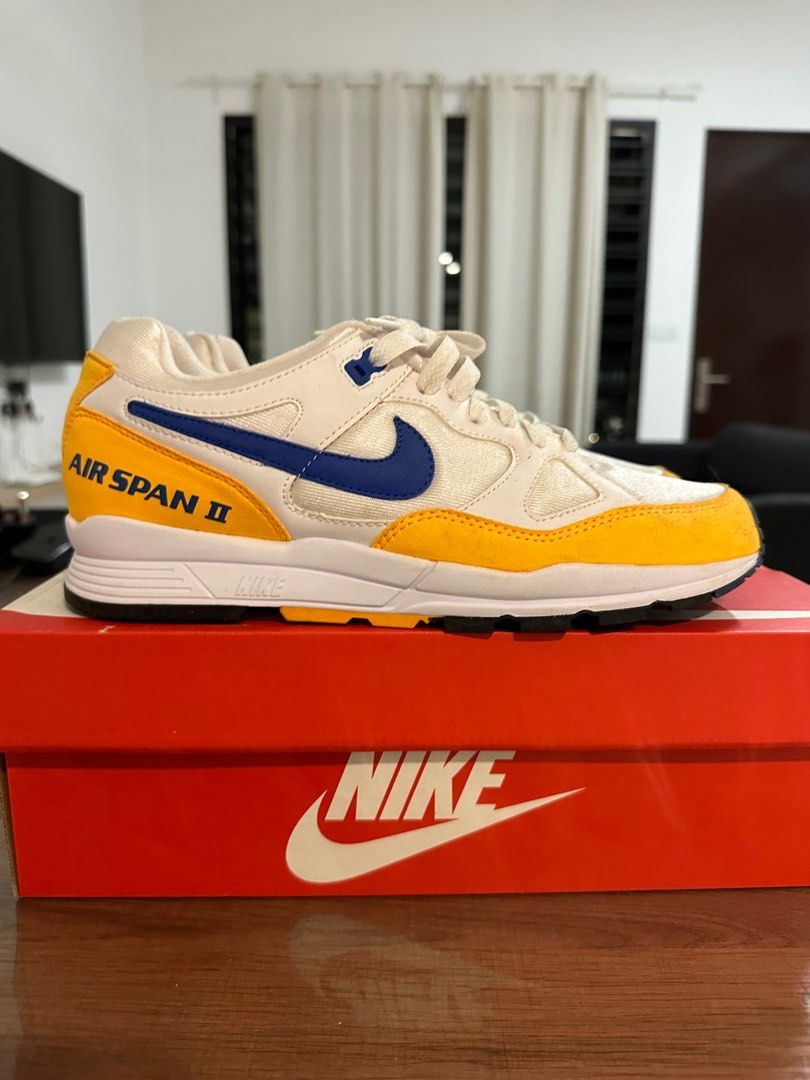 Nike air span 2 white yellow cheap