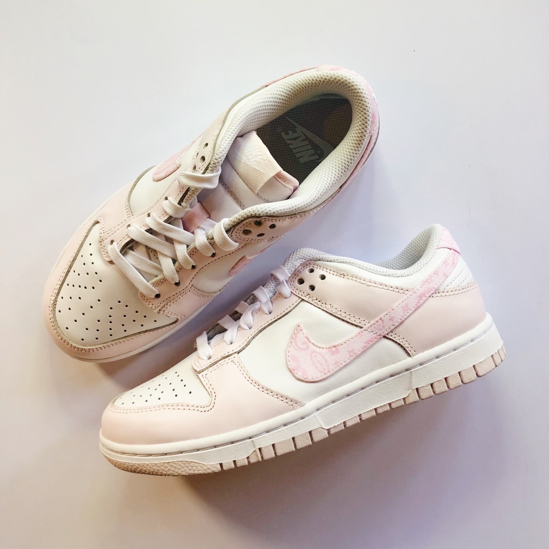 Nike Dunk Low Pink Paisley, Women's Fashion, Footwear, Sneakers on ...