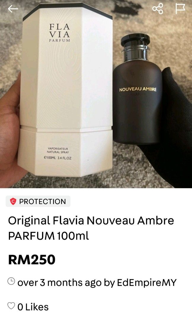 Nouveau Ambre by Flavia Parfum (100 ml)
