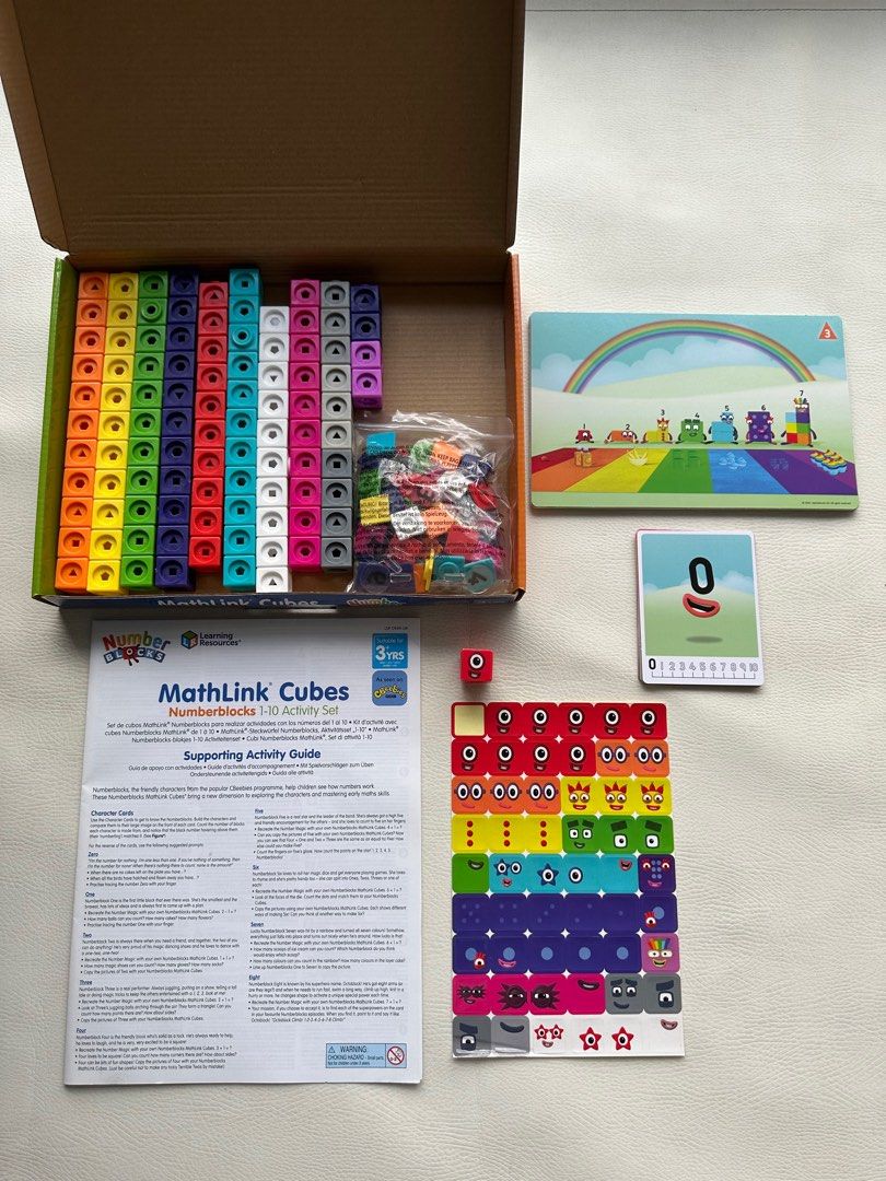 Number Blocks Math Cube Links 1-10 by Learning Resources, Babies & Kids ...