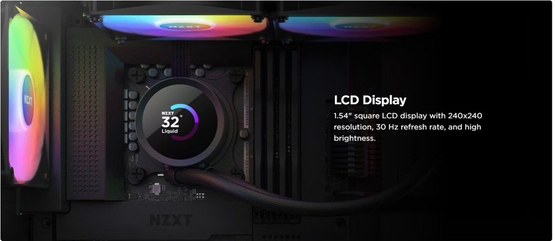 NZXT Kraken 240 RGB AIO Cooler With LCD Screen, Computers & Tech, Parts &  Accessories, Computer Parts on Carousell
