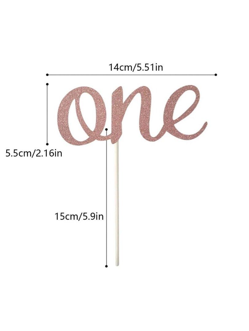 One year Cake Topper, Hobbies & Toys, Stationery & Craft, Occasions ...