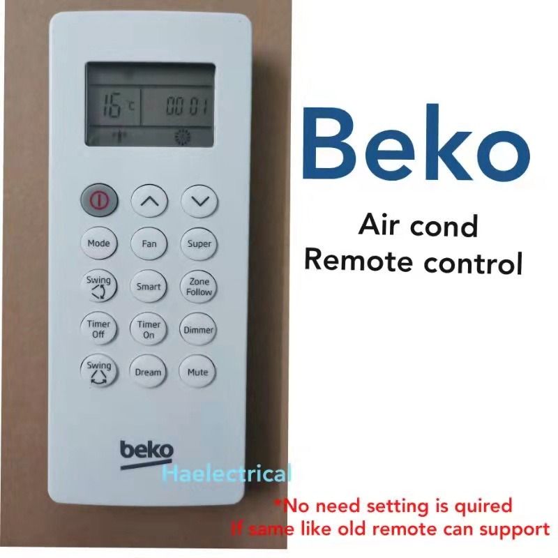 ORIGINAL BEKO Air Cond Remote Control With Smart Button, TV & Home
