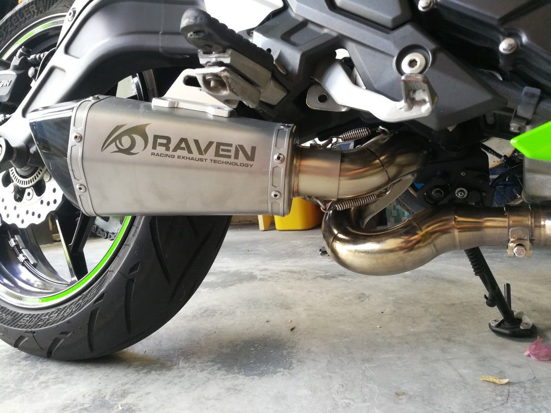 ORIGINAL RAVEN MUFFLER RVM019 DIABLO HEX SERIES FULL SYSTEM NINJA650 / Z650., Auto Accessories