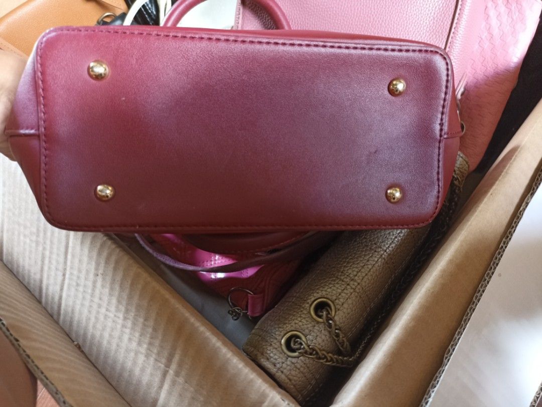 Toutou Genuine Leather Shoulder Bag, Luxury Solid Color Boston Bag