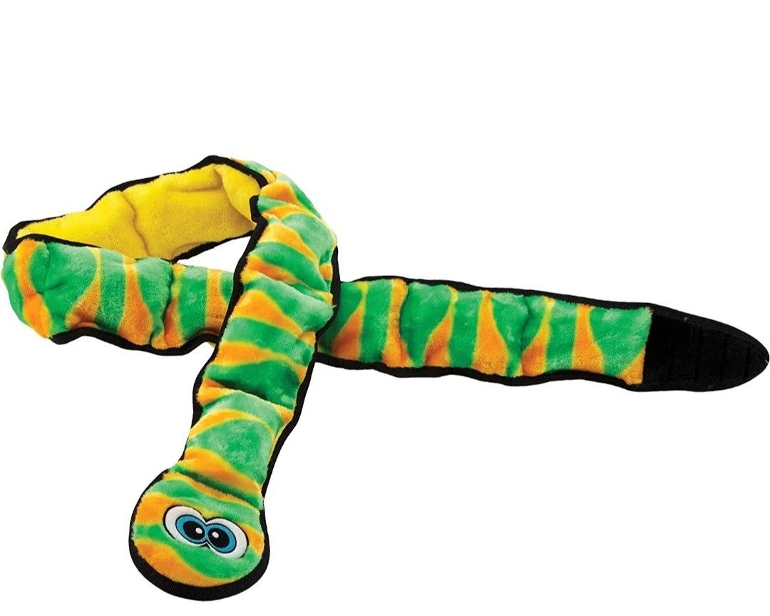 Squeaky snake sales dog toy