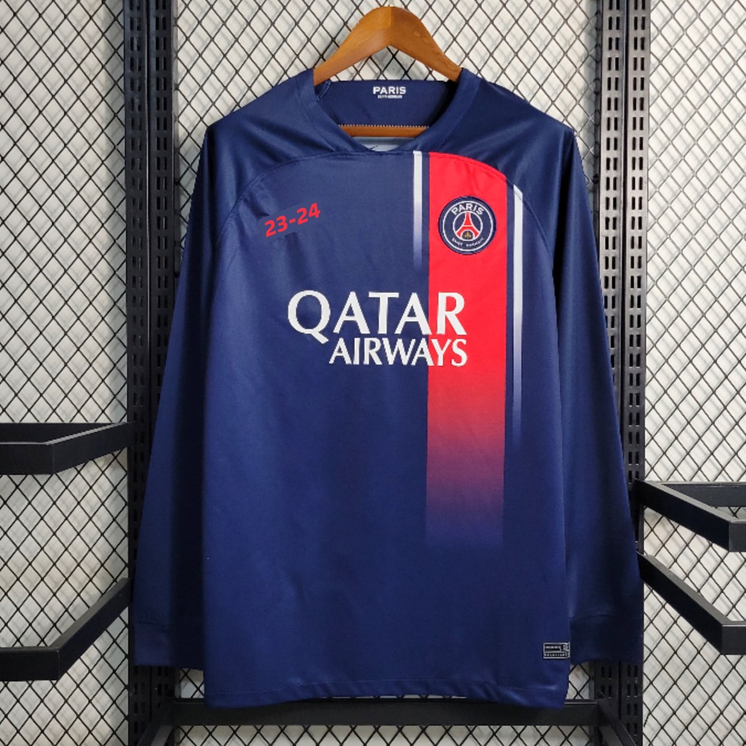 Paris Saint Germain Home Jersey 23 24 long sleeve Football Jersey