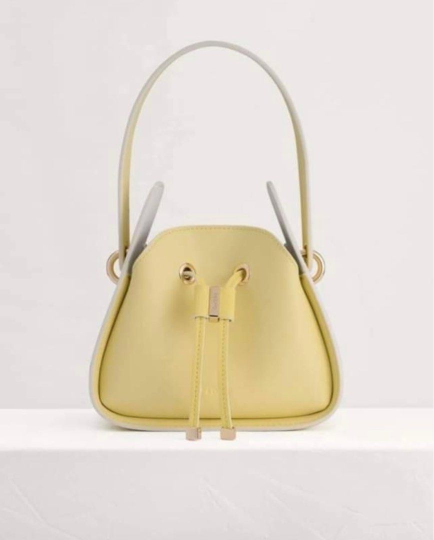 PEDRO ymini drawstring bucket bag yellow Luxury Bags Wallets on Carousell
