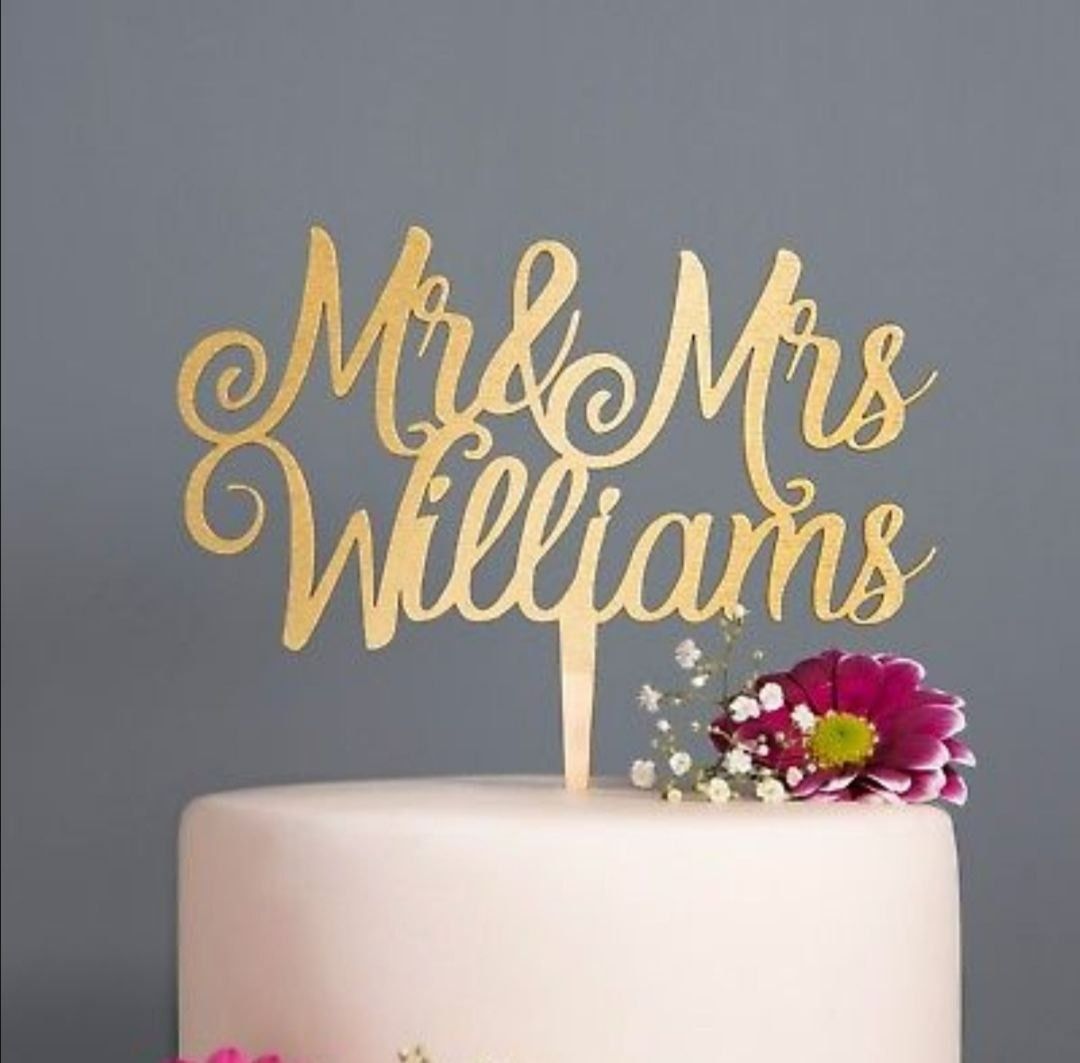 Personalised cake toppers, birthday cake toppers, anniversary cake