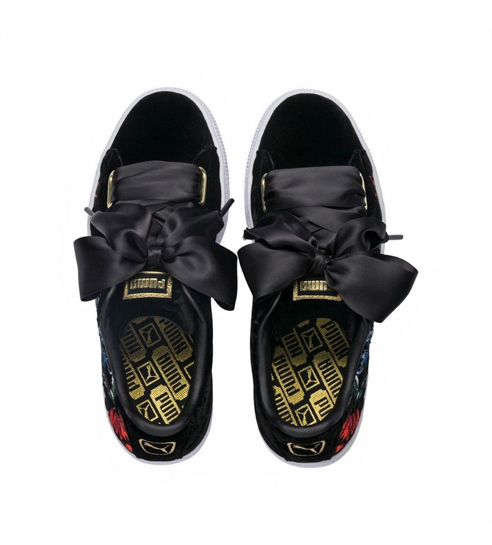 Puma Basket Heart Hyper Embroidery Women s Trainers Women s