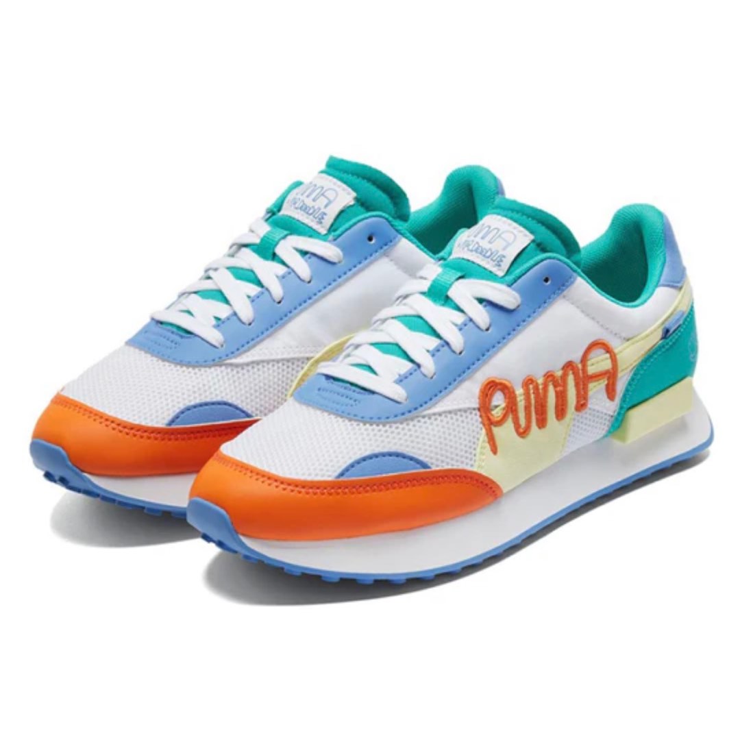 PUMA x Mr Doodle Future Rider Sneaker US6.5, Women's Fashion, Footwear