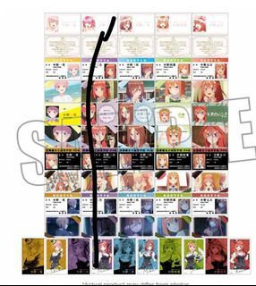 quintessential quintuplets collection cards