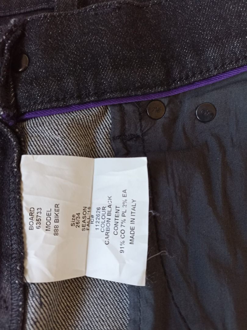 Ralph Lauren Purple Label Denim Piston Moto Skinny Slim ...