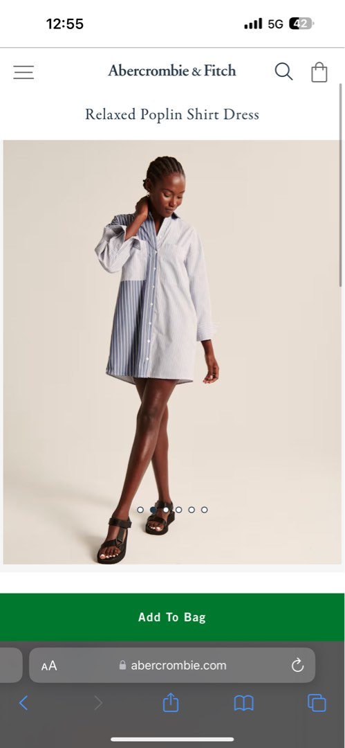 Abercrombie top shirt dress