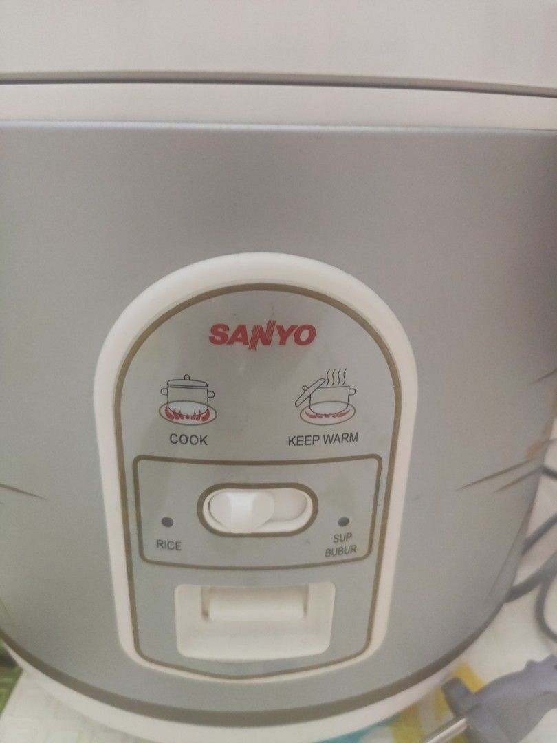 Rice Cooker Sanyo ECJ-SP18B(SL), Kitchen & Appliances di Carousell