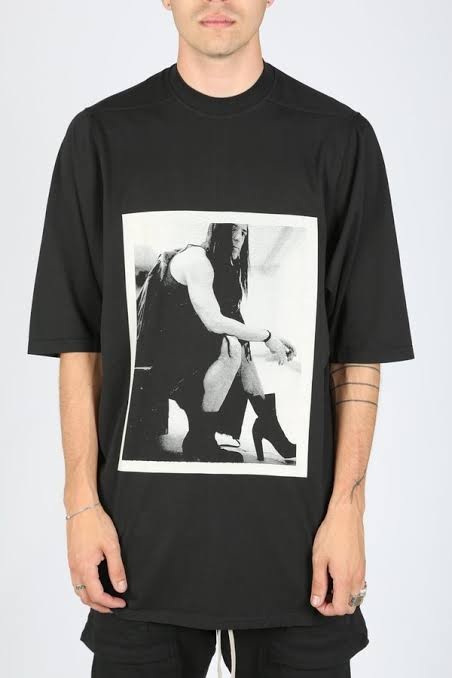 SALE Rick Owens DRKSHDW Text Print Sweatshirt worn by A$AP Rocky