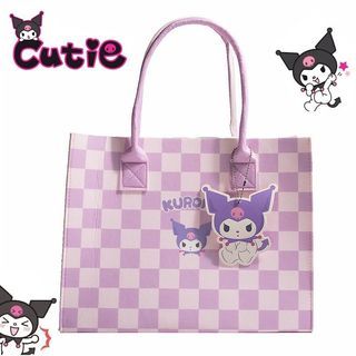 Sanrio Kuromi Cinnamoroll My Melody Checkered Pastel Tote bag