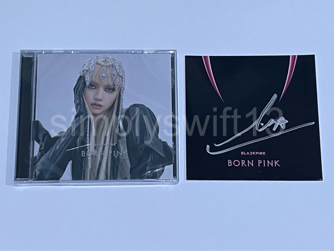 Sealed Born Pink CD + signed art card lisa (Category: CDs & DVDs) located in Manila. Submitted by simplyswift13 (Listing ID 1228350167, Image 1). Description: Sealed Born Pink CD + signed art card lisa Small crack as seen in pic Can send proof of purchase and more photos upon request Price is slightly negotiable MOP: BPI, gash, maya MOD: grab, lalamove, ggx, jnt (buyer will shoulder shipping) Meetup: pedro gil, vito cruz, makati, bgc.