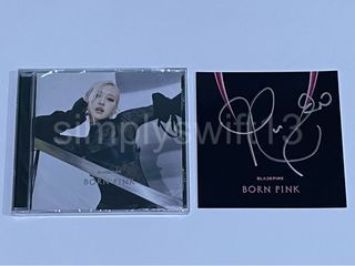 Sealed Born Pink CD + signed art card rosé