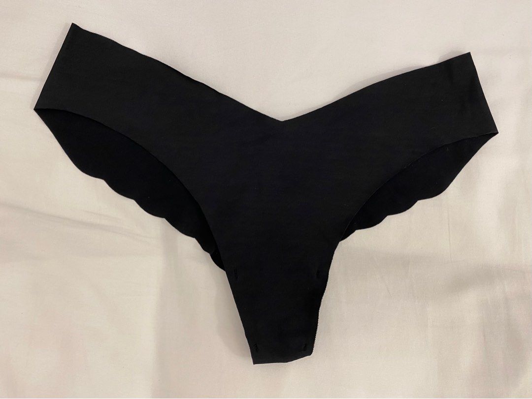 Seamless No VPL Scallop Thong Panty Brief Underwear Knicker, Women's