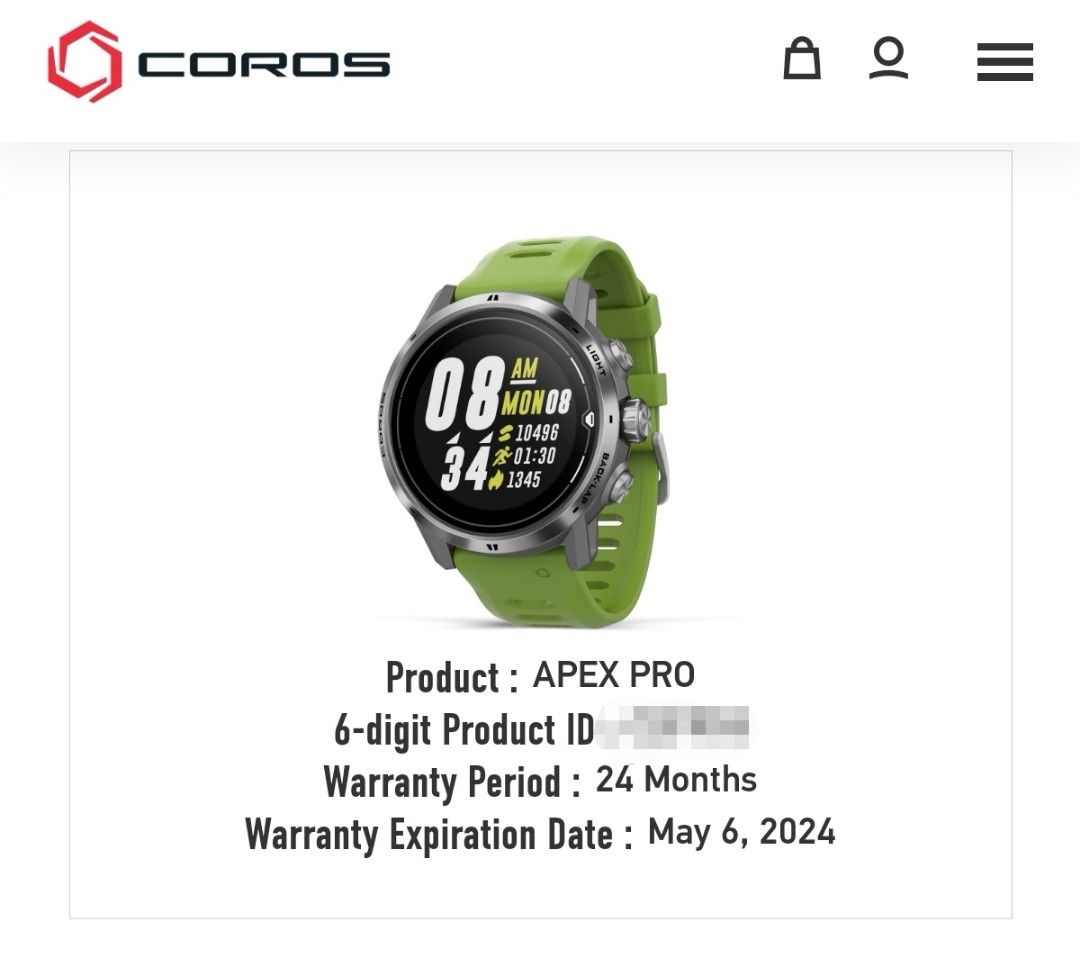 Second Hand Coros Apex Pro Men s Fashion Watches Accessories