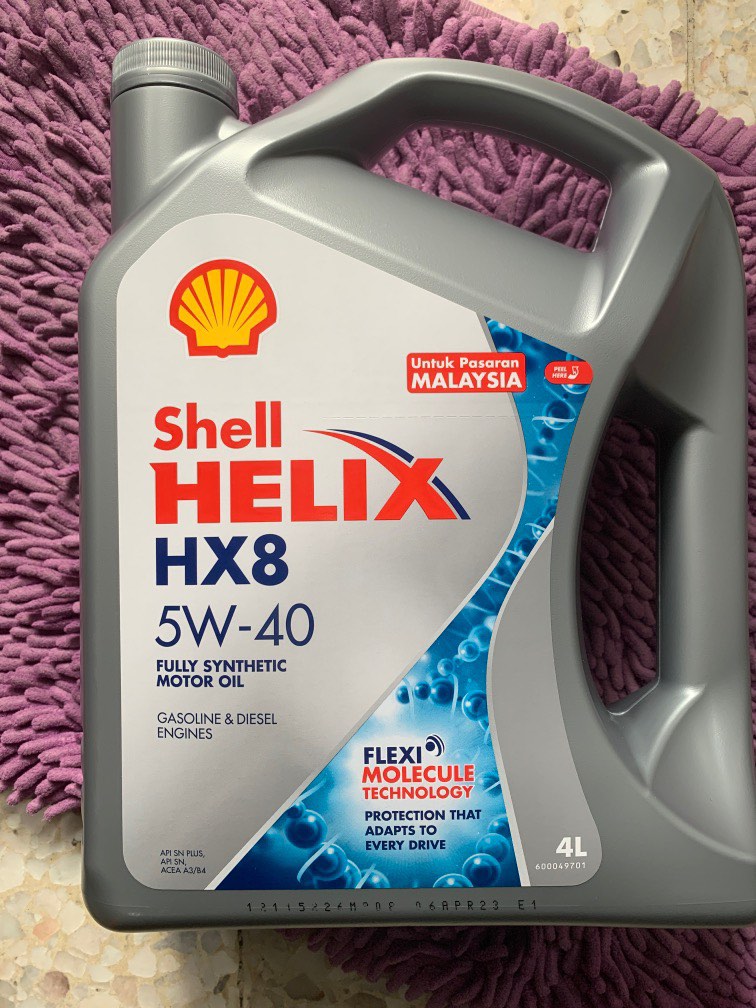 SHELL HELIX HX8 5w-40 FULLY SYNTHETIC MOTOR OIL, Auto Accessories on ...