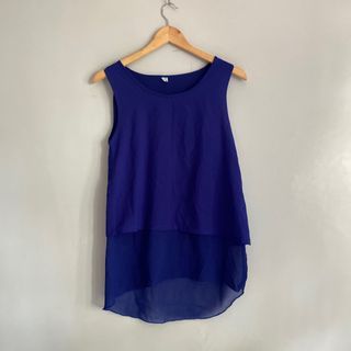 Sleeveless top for Women With mixed Lace fabric Preloved